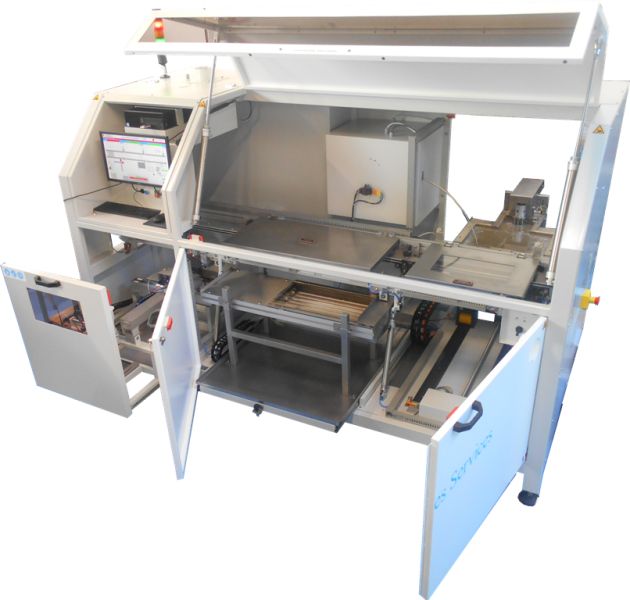 Machine de brasage sélectif multibuses SWS - 3 convoyeurs indépendants, fluxage à pulvérisation, préchauffage infrarouge et brasage multi-buses_1