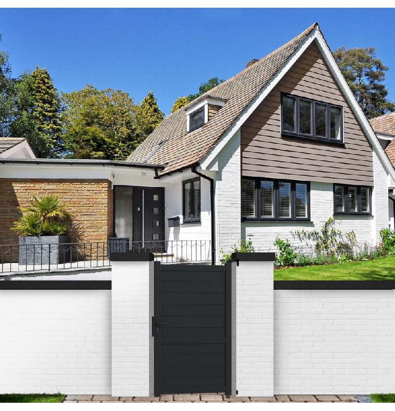 Portillon aluminium bordeaux - portibord100170g - design chic et prêt à poser_1