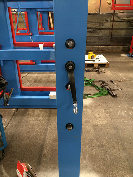 Rayonnage CANTILEVER avec extraction par manivelle_1