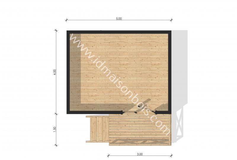 Toulouse - studio de jardin - ID Maison Bois - 20m² avec isolation et finitions modernes_1