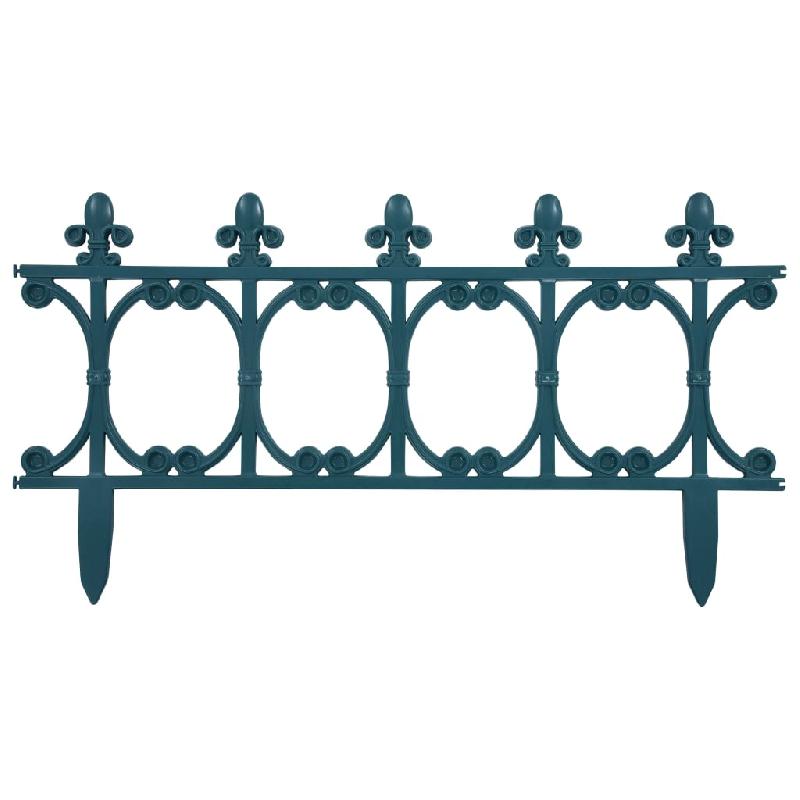 Vidaxl bordures de jardin 16 pcs vert 10 m pp 48619_1