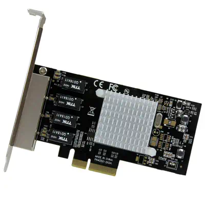 Carte réseau PCI Express à  4 ports Gigabit Ethernet avec chipset Intel I350_1