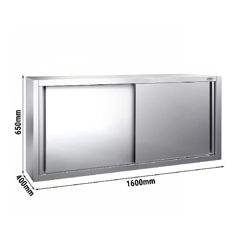 Placard mural inox avec portes Hauteur 650 mm -_1