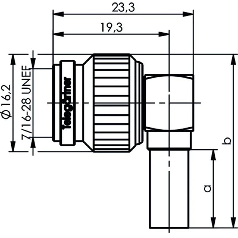 TELEGÄRTNER Connecteur TNC coudé 50 Ohm, pour RG-58C/U Professionnel_1