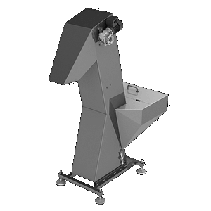 Trémie industrielle élévatrice TAD - bande ou chaîne métallique avec plots ou tronçons fermés_1