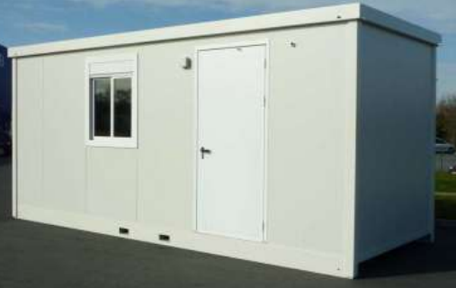 Bungalow de chantier SC30 - monobloc en métal - panneaux sandwich isolés - dimensions 2.94 x 2.5 x 2.7 m_1