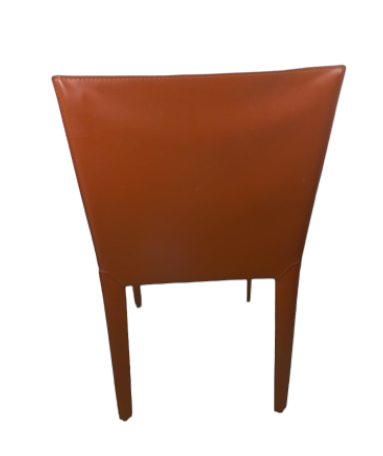 Chaise pour salle à manger Greta - cuir d'occasion - modèle Quia - idéale pour cuisine et meubles de contrat_1