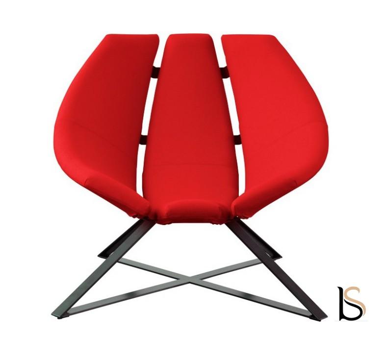 Fauteuil Radar - Softline - Feld Rouge 588_2