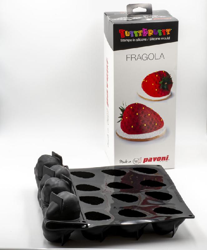 Fraise - Moule en silicone Tutti Frutti Pavoni Italia - 20 empreintes_1