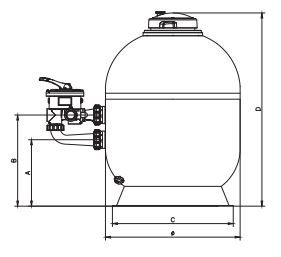 S240SLETL - Filtre à sable Hayward Pool Europe - Polyester armé, Twist-Lock, pour piscines jusqu'à 189 m³_1