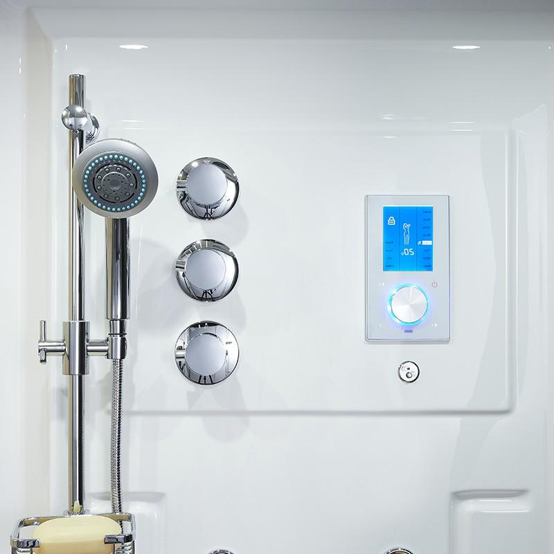 SAUNA DOUCHE HAMMAM BOREAL® SH180-G BLANC GAUCHE_1