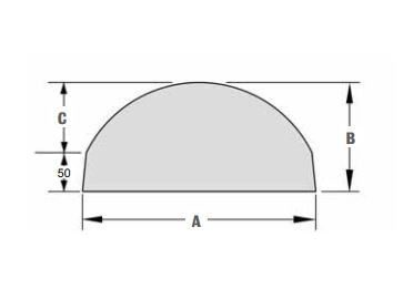 Séparateurs de voie béton - 300 sifflet - Élément monobloc - 76 kg - Dim : 1000x300x140 mm_1