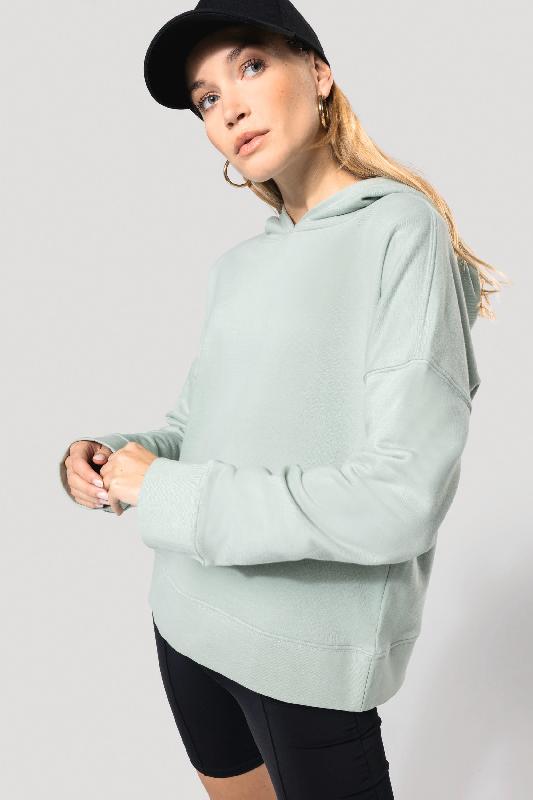 Sweat-shirt capuche Bio femme - Kariban Réf: K494 - 91% coton biologique, coupe loose_1