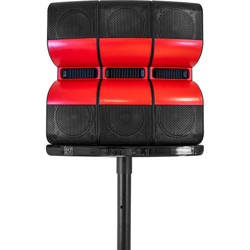 Système 2.1 actif de sonorisation 1200W RMS - Subwoofer 18'' avec 2 enceintes satellites sur pieds - BST55-2.1_1