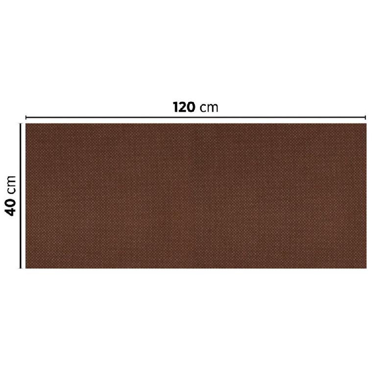 Tête-à-tête pliée en V intissé chocolat 40x120cm - par 400_1