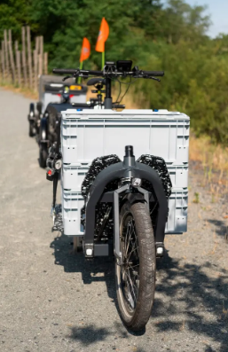 Train de remorques vélo professionnelles Carla - Capacité accrue jusqu'à 200 kg par remorque_1