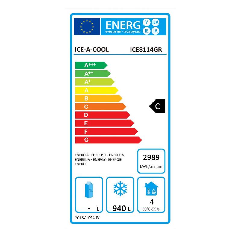 Armoire réfrigérée GN2/1 Inox AISI430 négative 2portes 1240L ATOSA_1