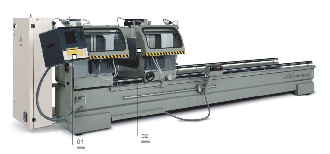Combi 5 Assi Star - Tronçonneuse à double tête Emmegi - Lame de 500 mm - Coupe électronique à 5 axes_1