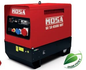 Ge SX-6500 YDT Groupe électrogène diesel YANMAR L 100 V - 50 Hz - 6.5 kVA triphasé / 3.5 kVA monophasé - Réservoir 23L_1