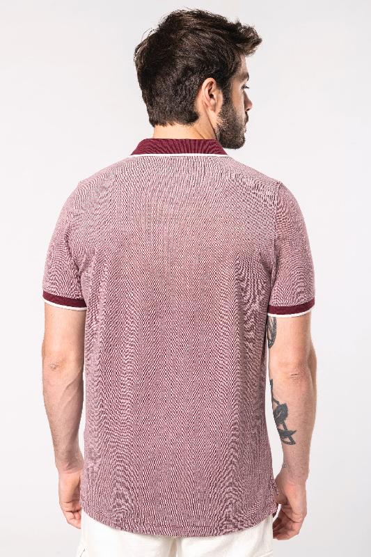 Polo bicolore homme - Kariban - Réf: K266 - 100% coton peigné - Look tendance et décontracté_1