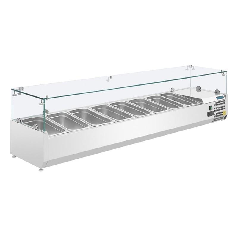 Saladette réfrigérée 8 bacs GN 1/3 Série G | Polar - GD877_1