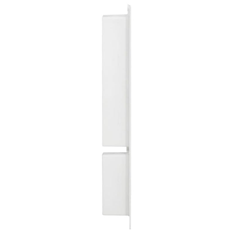 Vidaxl niche de douche avec 2 compartiments blanc brillant 41x69x9 cm 151398_1