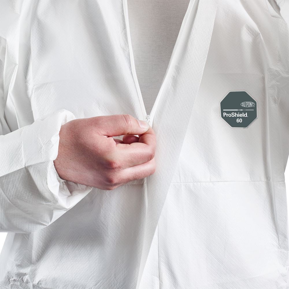 Combinaison jetable Proshield 60 Type 5/6 Dupont - Déperlante et antistatique - Réf : D15519556_1