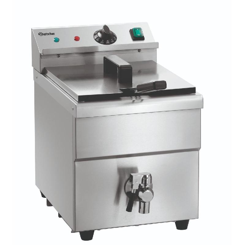 Friteuse électrique à induction - 1 cuve - 8 L - avec robinet de vidange - 165118 | Bartscher_1