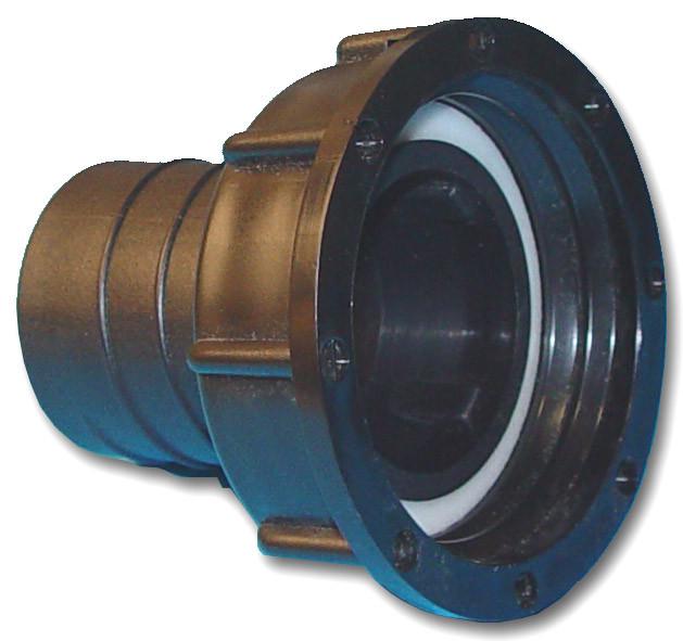 Raccord annelé - Droit - avec écrou - F 2