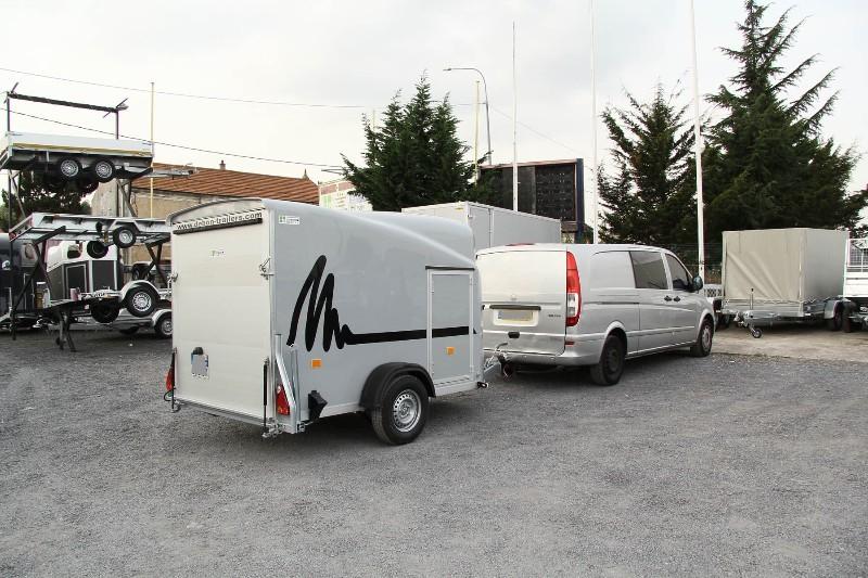 Remorque fermée - debon - cargo 1300 p2 gris clair_1