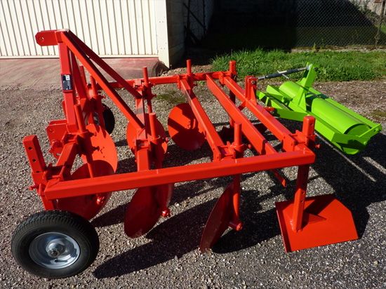 Butteuse agricole à tablier - 4 ou 6 disques Sicam - Attelage par chapes ou pitons - Disques Ø460 mm_1