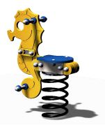 Jeu sur ressort hippocampe - JR0102 - Crea Equipements pour enfants de 2 à 6 ans_1