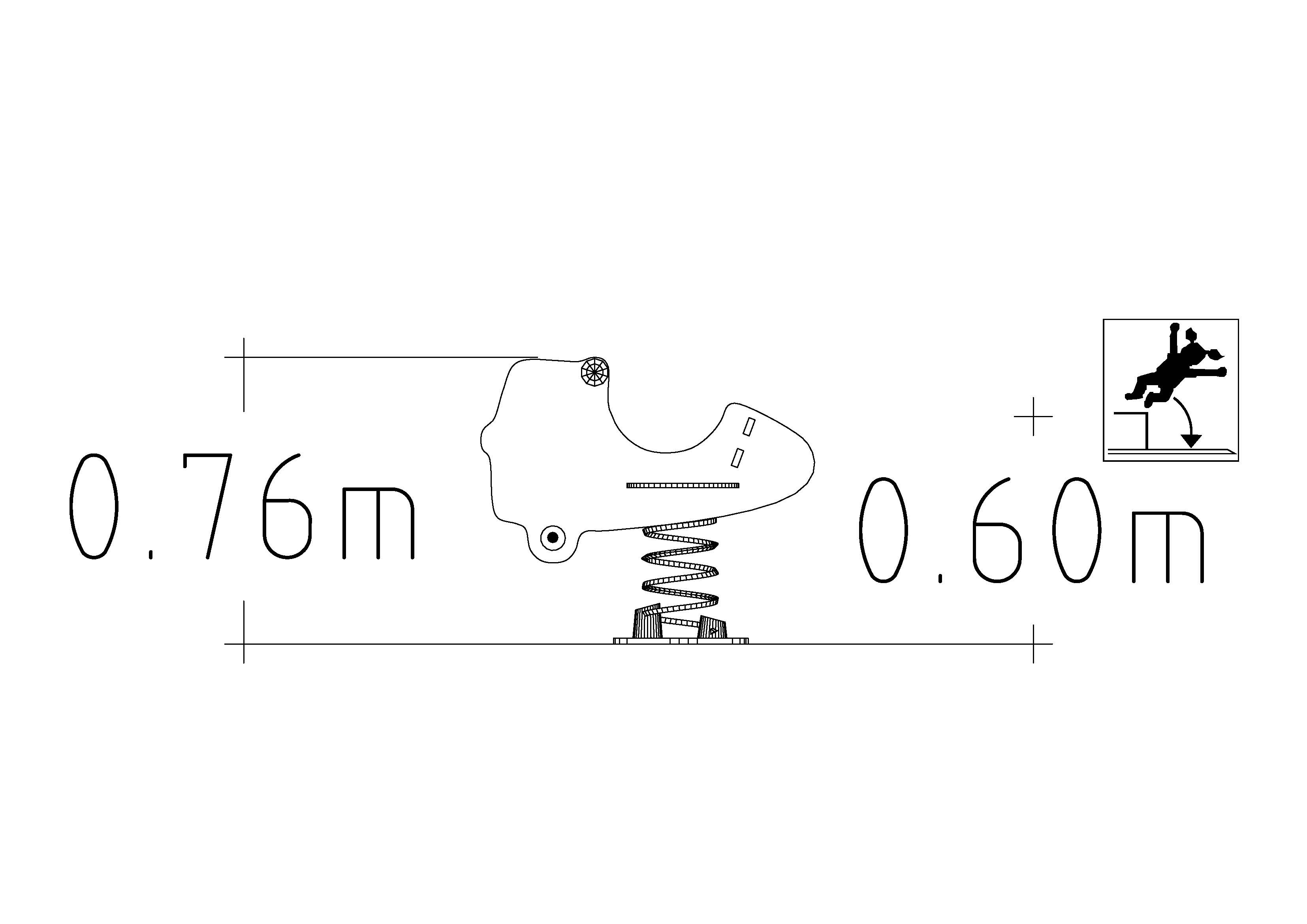Jeu sur ressort Jetsky 1 place - réf 8045018 - Hags - Rouge avec fondation à enterrer_1