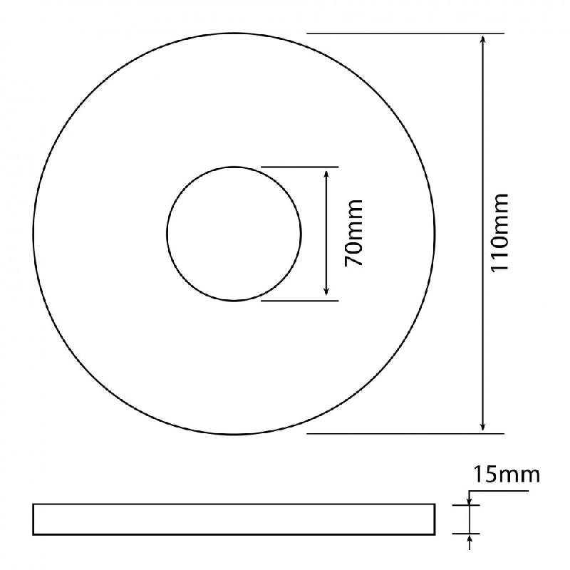 Joint WC pour cuvette et réservoir - MPMP - 11 x 1.5 x 7 cm - EPDM_1