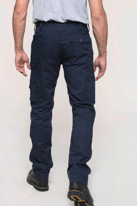 Pantalon de travail multipoches homme WK795 - 65% polyester 35% coton - Genoux préformés - Résistant et souple_1