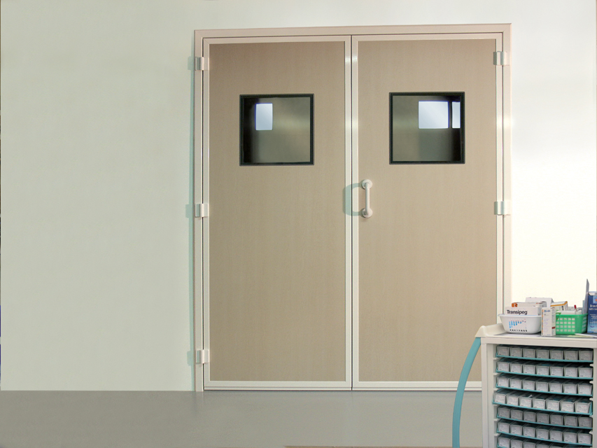 Bloc porte SP250 avec étanchéité à l'air certifiée pour environnements médicaux