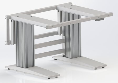 Poste de travail motorisé ATS 600 - réglable en hauteur de 650 à 1050 mm - charge jusqu'à 300 kg - version ESD disponible_1