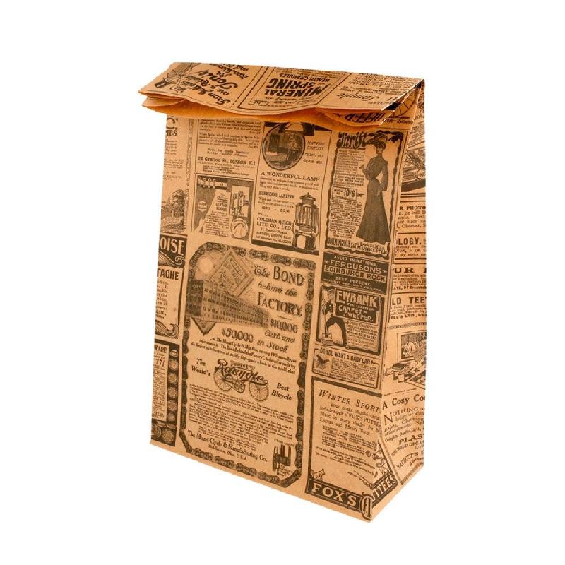 Sac kraft SOS Times 20+9x34,5cm - par 500_1