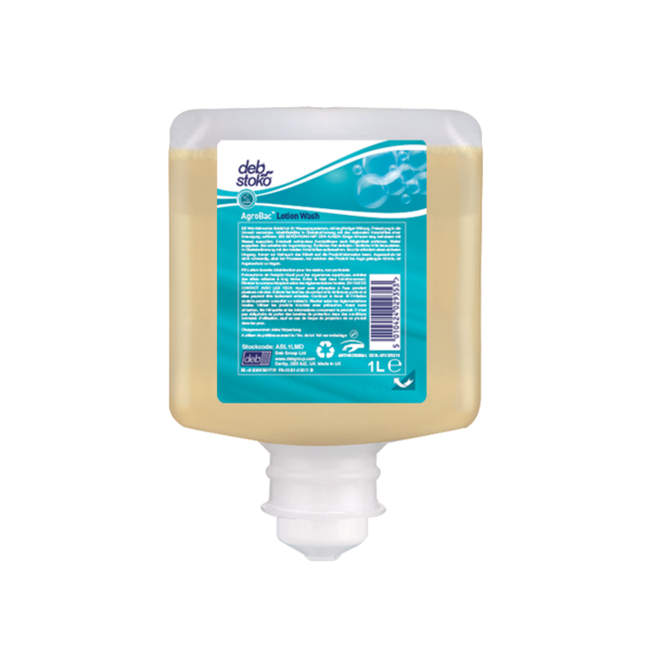 Savon lotion lavante antimicrobienne agrobac wash carton de 6x1l_1