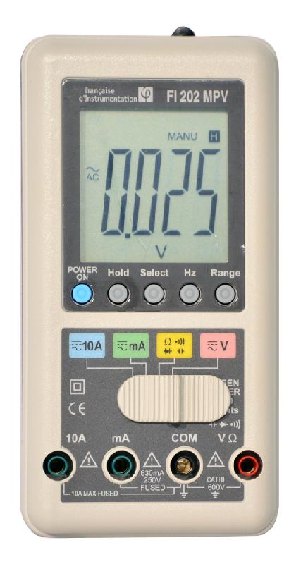 FI202MPV - Multimètre numérique portable RMS 6 000 points avec dynamo et mode intuitif_1