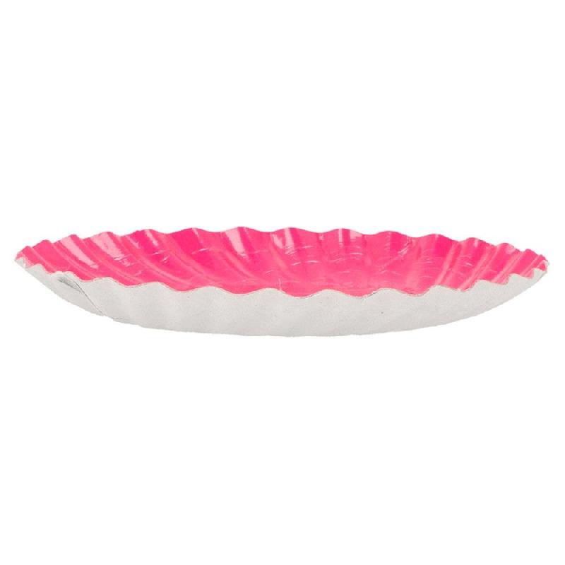 Mini assiette ronde carton fuchsia Ø8,8cm - par 200_1