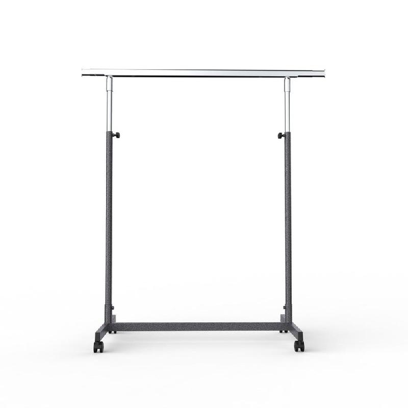 Portant droit L100cm+2 rallonges 28cm - HTreg de 110 à 180cm - gris martelé_1