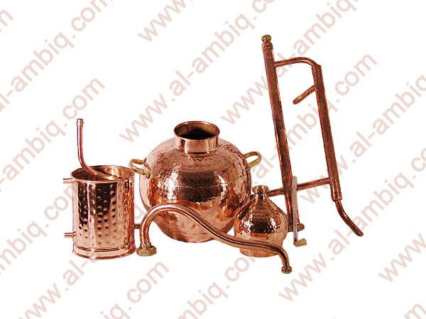 Alambic à colonne à reflux - Chaudière traditionnelle avec colonne intégrée pour distillation haute pureté jusqu'à 70%_1