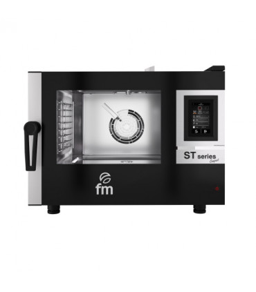 Four mixte à injection de vapeur professionnel conçu pour des plats gn 1/1 avec un maximum de 8 plats, pour les  cafés, hôtels et restaurants - stc-411-ew fm_1