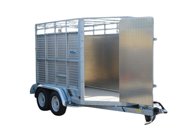 Remorque pour transport d'animaux - 2 places - 3,00 x 1,50 x 1,85 m - 2000KG - MAGNUM VAN BOVIN 200VB3 ALU_1