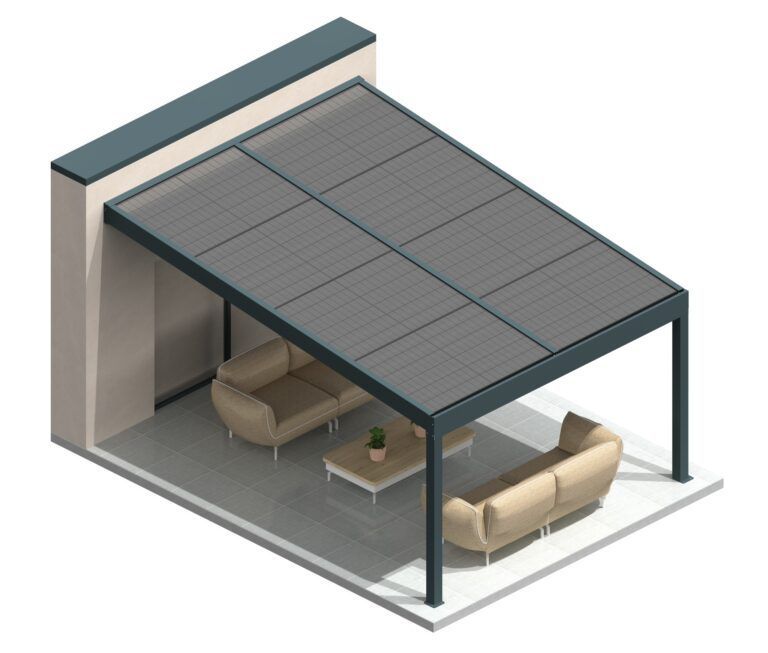 Pergola Solaire adossée_1