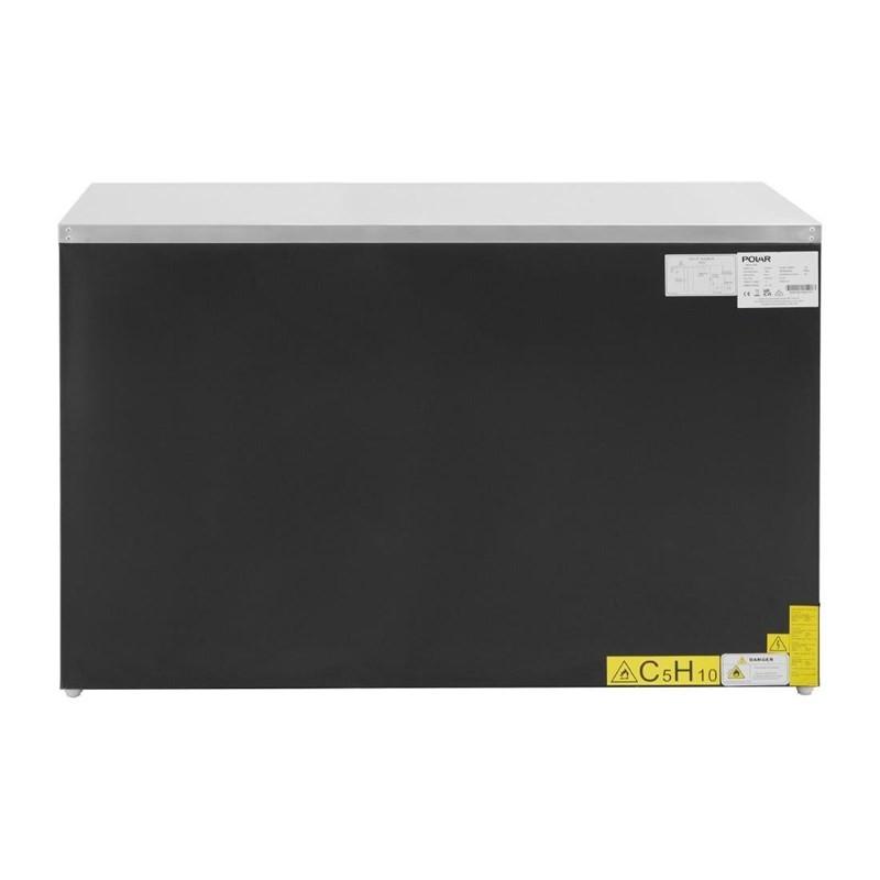 Table réfrigérée positive trois portes série G noire 400 L PG023 Polar_1