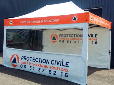 Abris médicaux mobiles - One Event - Tente de secours - Dimensions 4 x 8 m - Montage rapide - 100% personnalisable_1