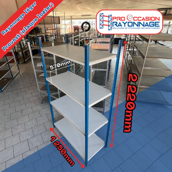 Étagère - Hauteur 2220mm, Longueur 1250mm, Profondeur 570mm - PROVOST_1