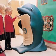 Splash - poubelle publique Glasdon - 85 litres, revêtement en acier galvanisé_1